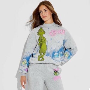 NWT Women's Grinch Fleece Graphic Sweatshirt- XL